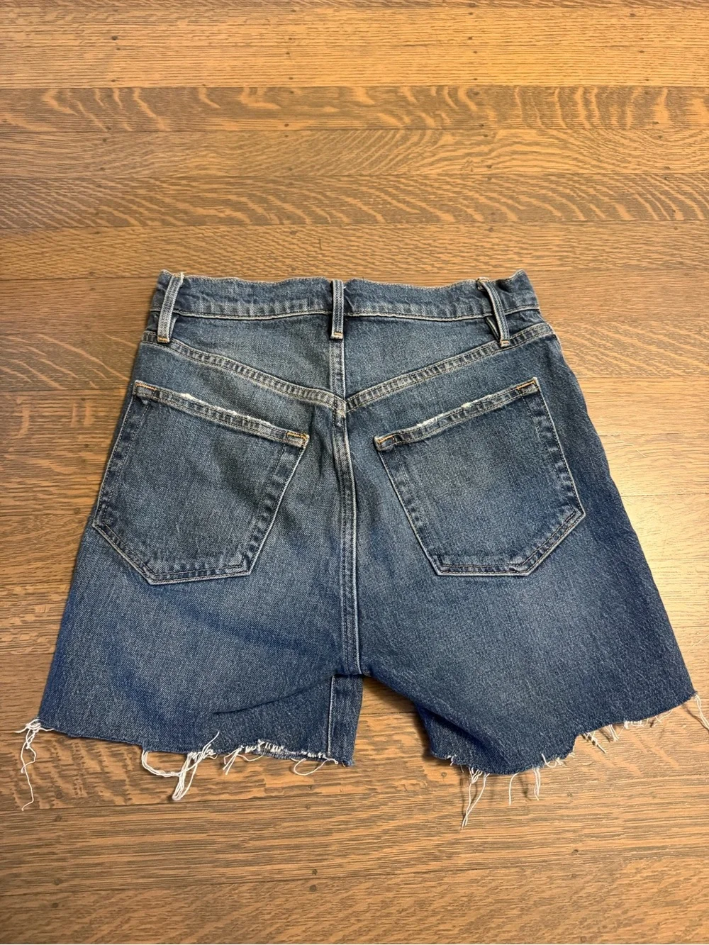 Frame Distressed Bermuda Shorts Le Vintage Bermuda Cutoffs Size 27 Distressed